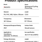 Yesido C333 Bike & Motorcycle Phone Holder - Waterproof & 360° Rotation