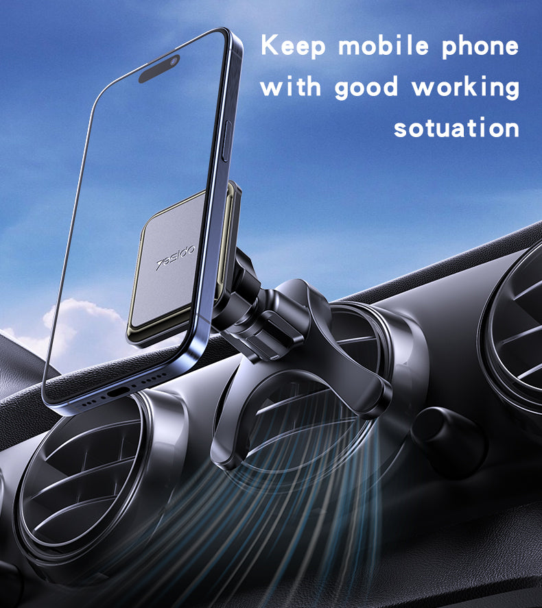 Yesido C246 Magnetic Car Holder - Upgraded Air Vent Clip & 360° Rotation