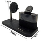 Yesido DS37 25W 6-in-1 Magnetic Wireless Charging Station with RGB Light