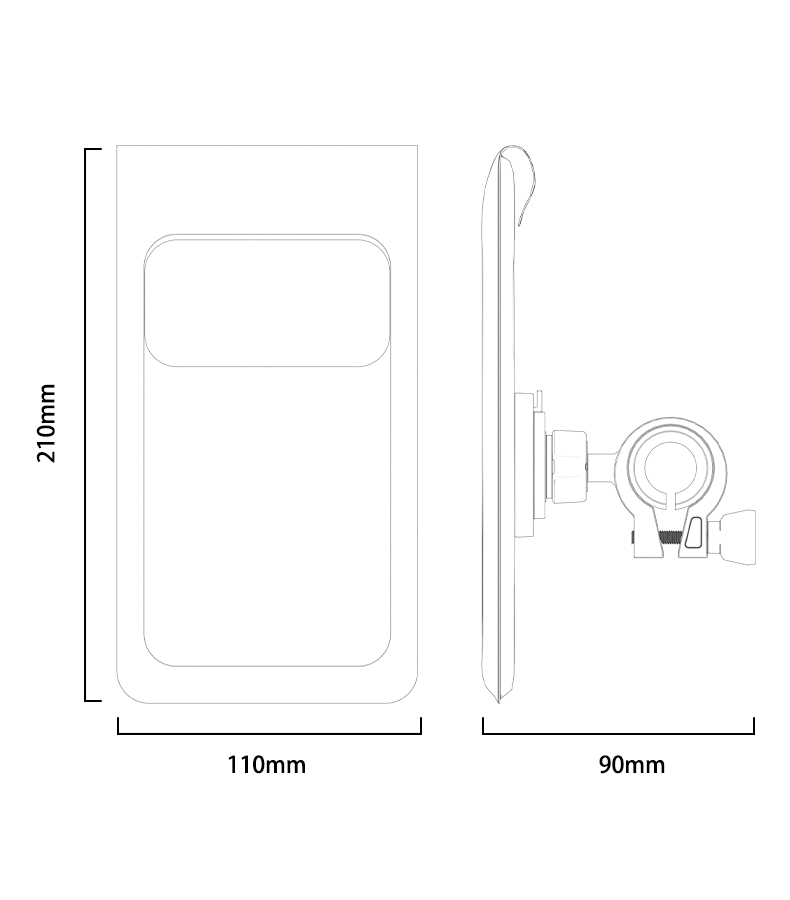Yesido C333 Bike & Motorcycle Phone Holder - Waterproof & 360° Rotation