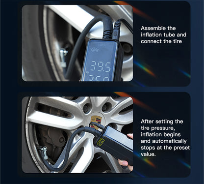 Yesido VC05 Portable Multifunction Car Air Pump – 20 Cylinder Fast Inflator with LED Display