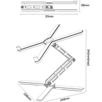 YESIDO LP09 Aluminum Laptop Stand Height Adjustable Foldable Notebook