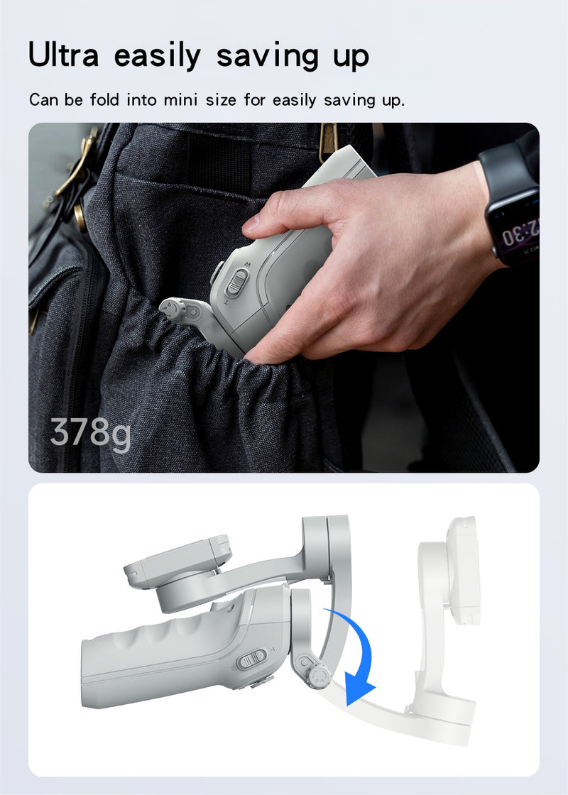 Yesido SF18 Professional Mobile Gimbal Stabilizer from Techie-Products - Turn your mobile phone into a cinema camera!