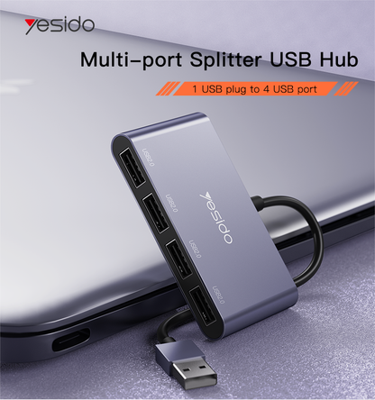 Yesido HB12 Multi-Port USB Hub – Practical Connectivity Expansion