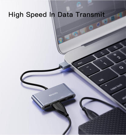 Yesido HB12 Multi-Port USB Hub – Practical Connectivity Expansion