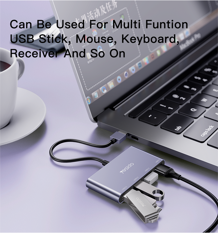 Yesido HB12 Multi-Port USB Hub – Practical Connectivity Expansion