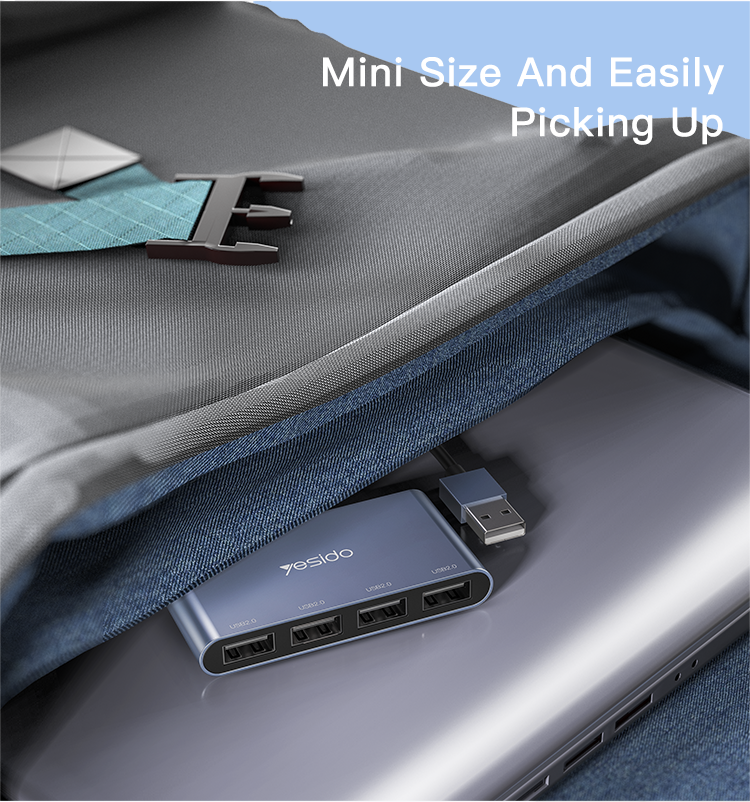 Yesido HB12 Multi-Port USB Hub – Practical Connectivity Expansion
