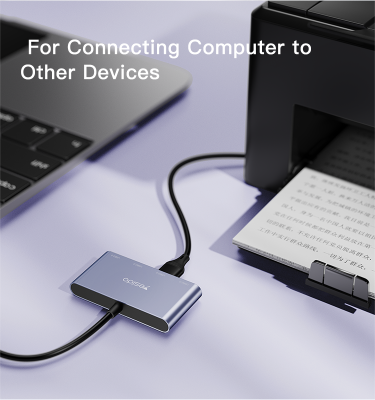 Yesido HB12 Multi-Port USB Hub – Practical Connectivity Expansion