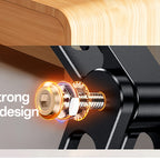 Yesido C300 360° Rotating Aluminum Desktop Stand - Foldable & Adjustable for Phones & Tablets