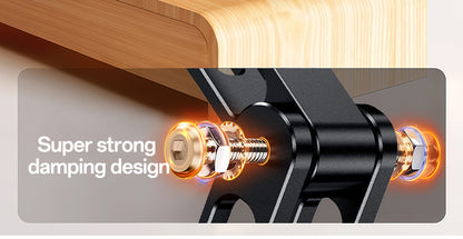 Yesido C300 360° Rotating Aluminum Desktop Stand - Foldable & Adjustable for Phones & Tablets