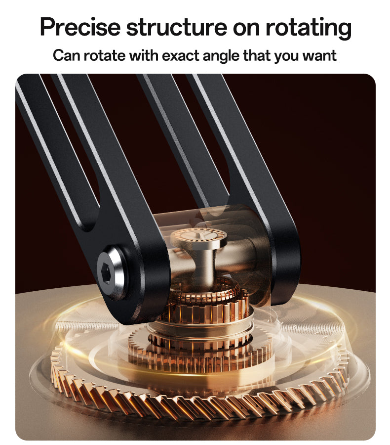 Yesido C300 360° Rotating Aluminum Desktop Stand - Foldable & Adjustable for Phones & Tablets