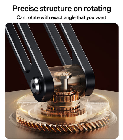 Yesido C300 360° Rotating Aluminum Desktop Stand - Foldable & Adjustable for Phones & Tablets