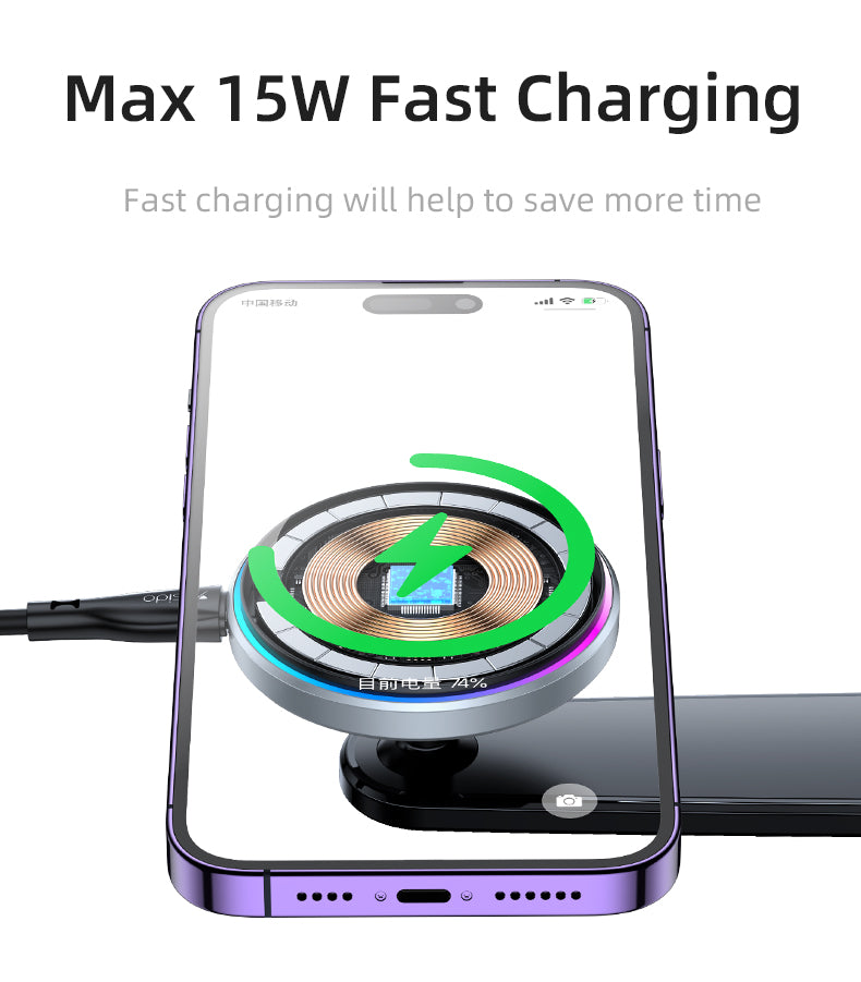 Yesido C292 Magnetic Wireless Car Charger - 15W Power & Ultra Stability