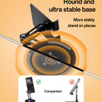 Yesido C300 360° Rotating Aluminum Desktop Stand - Foldable & Adjustable for Phones & Tablets
