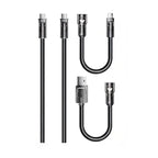 Majentik CL-016 4-in-1 Fast Charging Data Cable – 60W Liquid Silicone & Zinc Alloy (1.2M)