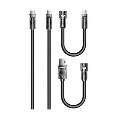 Majentik CL-016 4-in-1 Fast Charging Data Cable – 60W Liquid Silicone & Zinc Alloy (1.2M)