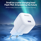 Yesido YC102 20W GaN Super Fast Mini Wall Charger – Single USB-C PD Power Adapter