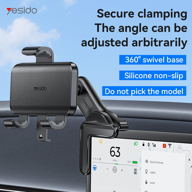 Yesido C250 Car Phone Holder - Designed for Floating Screens & Dashboards with 360° Rotation