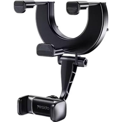 Yesido C193 Rearview Mirror Phone Holder with 450 Degree Rotation ABS and Metal