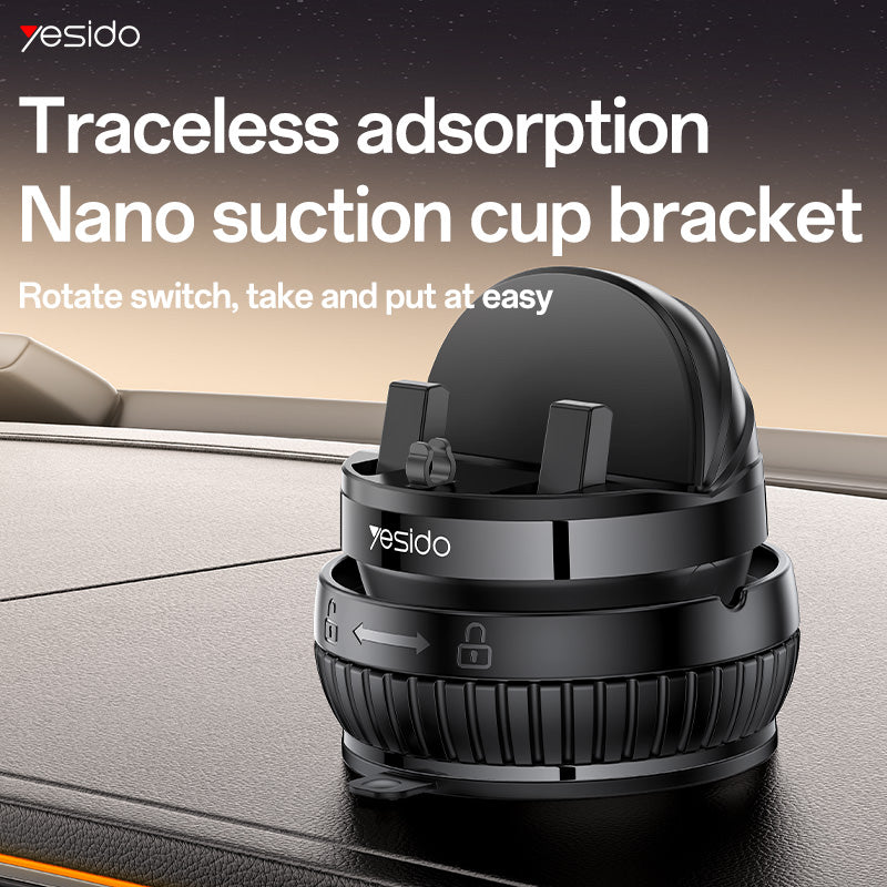 Yesido C272 Car Phone Holder - Nano Vacuum Suction Cup & 360° Rotation