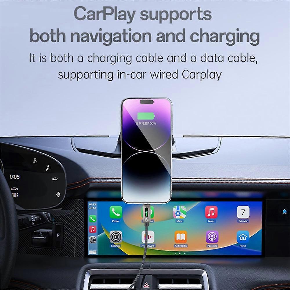 كابل يسيدو Yesido CA137L بطول 1.2 متر (USB-A إلى Lightning) بقوة 12 واط - تصميم مضفر متين ومقاوم لدرجات الحرارة العالية