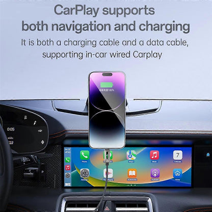 كابل يسيدو Yesido CA137L بطول 1.2 متر (USB-A إلى Lightning) بقوة 12 واط - تصميم مضفر متين ومقاوم لدرجات الحرارة العالية