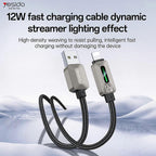 Yesido CA137L 12W USB-A to Lightning Heavy-Duty Cable – 1.2m Braided Nylon & Heat-Resistant Zinc Alloy (2.4A)