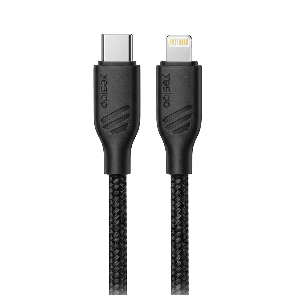 كابل يسيدو Yesido CA176 (Type-C إلى Lightning) بقوة 27 واط وطول 1 متر - أداء شحن سريع