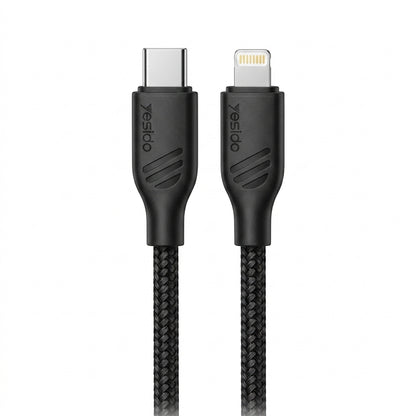 كابل يسيدو Yesido CA176 (Type-C إلى Lightning) بقوة 27 واط وطول 1 متر - أداء شحن سريع