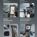 Yesido C333 Bike & Motorcycle Phone Holder - Waterproof & 360° Rotation