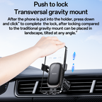 Yesido C247 Car Phone Holder - Mechanical Secure Mount & 360° Rotation
