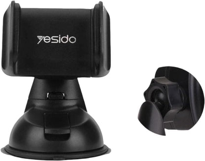 حامل الموبايل والتابلت Yesido C2 المرن بدوران 360 درجة للمكتب والسيارة