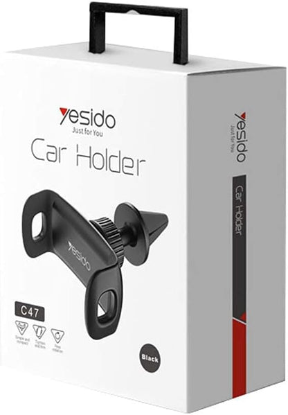 هولدر السيارة العالمي Yesido C47 لفتحة التكييف بتصميم مدمج ودوران 360 درجة