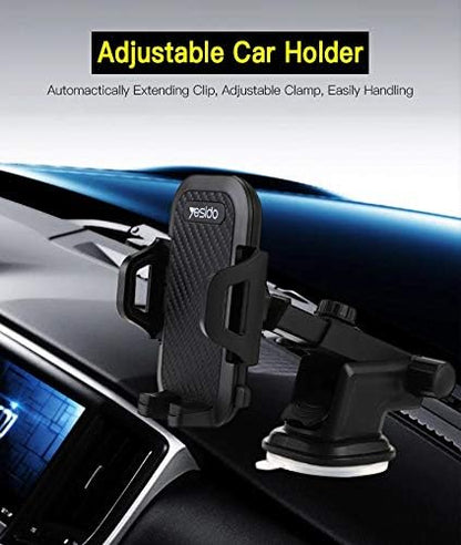 Yesido C23 360 Degree Flexible Universal Car and Truck Automatic Clip Phone Holder