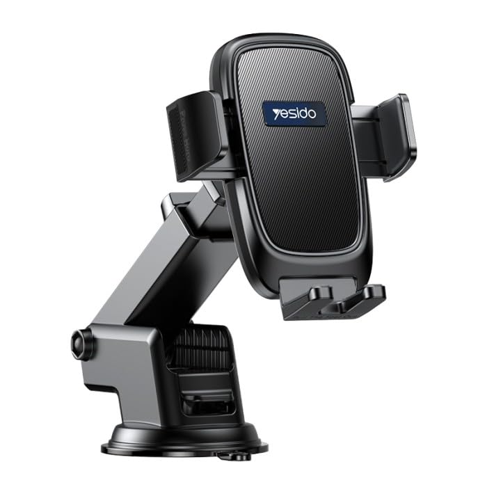 Yesido C262 Car Holder - Adjustable Telescopic Arm & Faux Leather Protection