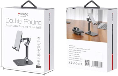 Yesido C104 Desktop Aluminum Alloy Mobile Phone and Tablet Stand with Adjustable Angle