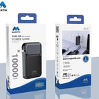 Majentik MJ-22 2-in-1 Hybrid Power Bank & Wall Charger – 10000mAh with 22.5W Fast Charging