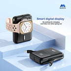 Majentik MJ-28 Magnetic Power Bank 10000mAh – Wireless Power Bank with Digital Display
