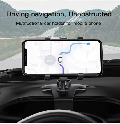 Yesido C101 Rearview Mirror & Dashboard Car Holder with 360 Rotating Flexible Arm