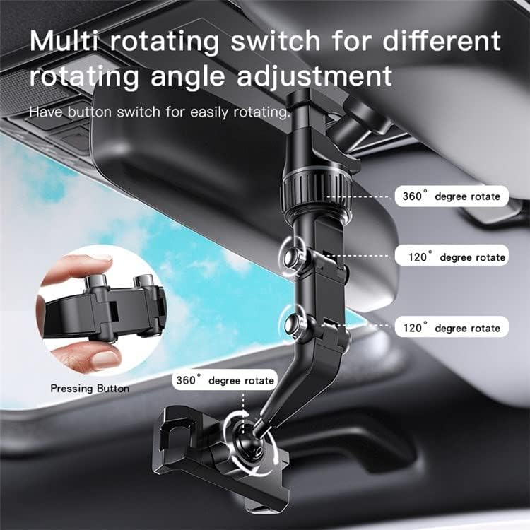 Yesido C192 Multi-node Adjustable Rearview Mirror Mount Bracket for Smartphones
