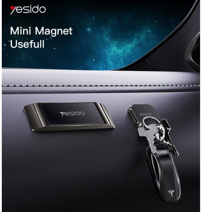 Yesido C151 High-Quality All-Aluminum Alloy Dashboard Magnetic Mobile Phone Holder