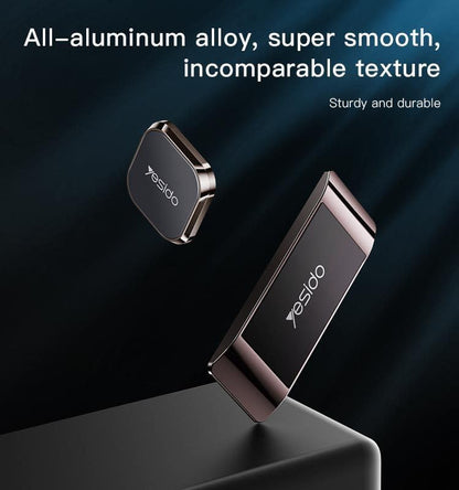 Yesido C151 High-Quality All-Aluminum Alloy Dashboard Magnetic Mobile Phone Holder