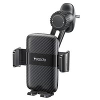Yesido C242 Car Phone Holder - Adjustable Base & Metal Design with 360° Rotation