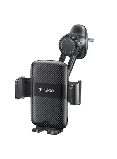 Yesido C242 Car Phone Holder - Adjustable Base & Metal Design with 360° Rotation