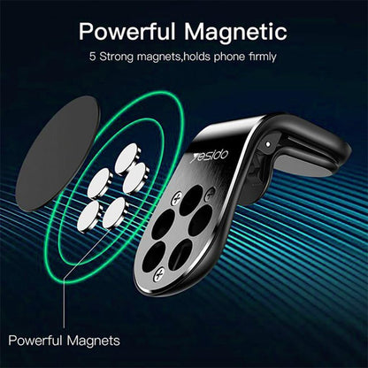 Yesido C64 New N50 Magnetic Air Vent Car Mobile Phone Holder with 360 Degree Rotation