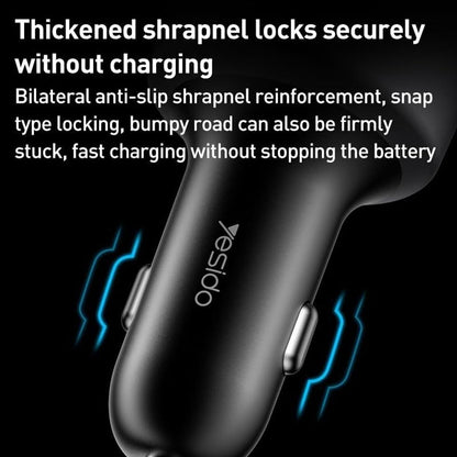 Yesido Y59 200W Super Fast Car Charger – Triple Port (Dual Type-C 100W + USB-A 18W)