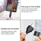 Yesido CA59 4-in-1 Multi-Connector Fast Charging Cable – 1.2m Heavy-Duty Cotton Braided Armor with Metal Shells (60W Power Delivery)