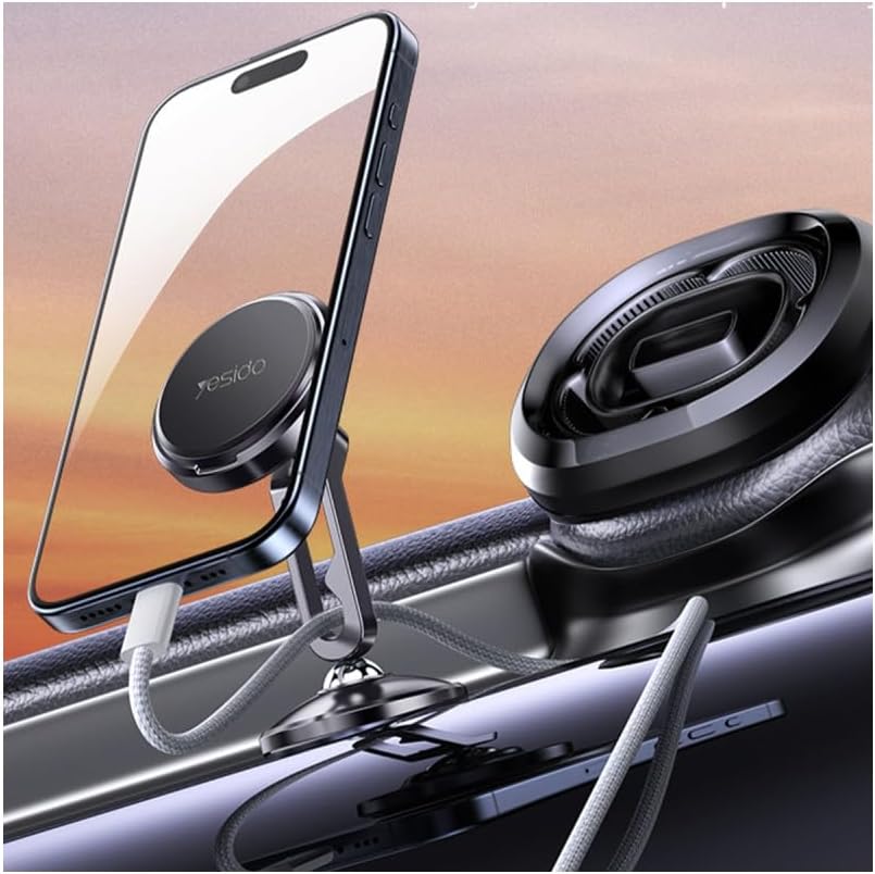 Yesido C210 Double Ball Head Magnetic Car Holder Durable Zinc Alloy Rotation