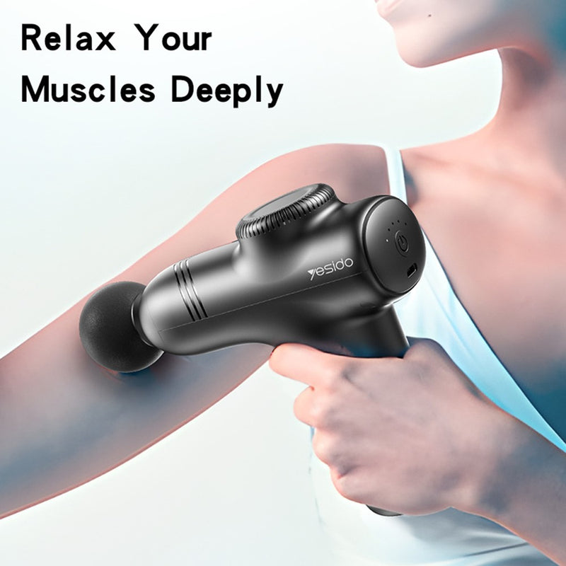Yesido MG01 Professional Fascia Massage Gun – 5-Stage Variable Speed, 6KG Stall Force, 7mm Amplitude Deep Tissue Muscle Massager