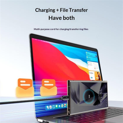 كابل يسيدو Yesido CA126C باللون الأبيض بطول 1 متر (USB-A إلى Type-C) بقوة 18 واط - شحن سريع ومقاوم للانحناء